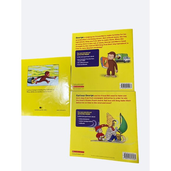 Scholastic Curious George books Bundle of 3 Books - Picture 8 of 8